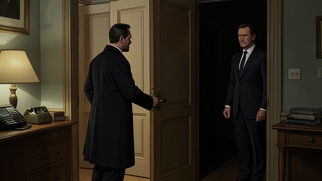 The Last Night's Unease from "Curtain". A Key Turns in the Dark An ordinary sound becomes ominous Hastings hears Norton enter his room and turn the key.