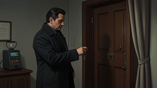 The Locked-Room Witness from "Curtain". A Confident Mistake What Hastings believes Hastings identifies the figure by clothing, hair, and gait, then hears the key turn.