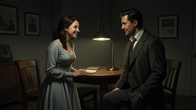 Judith's Reserve from "Curtain". Love Without Display A daughter hard to read Judith greets Hastings without a kiss, but her shy smile tells him she is pleased to see him.