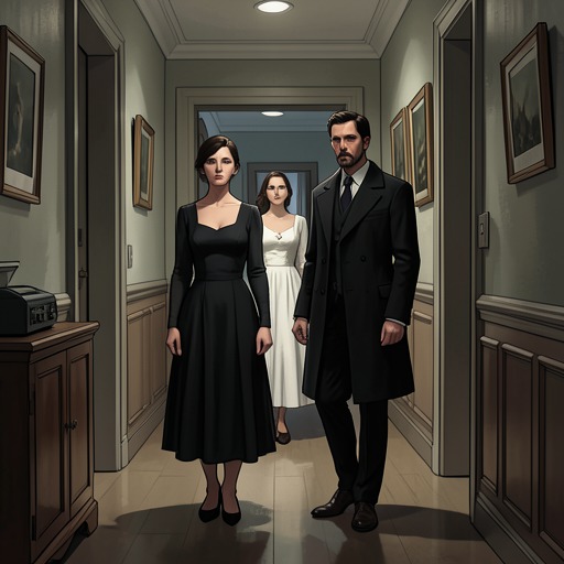 Allerton and Nurse Craven from "Curtain". The apparent romance between Judith and Allerton conceals a separate affair, while Nurse Craven's presence helps Norton redirect Hastings's fear.