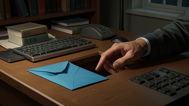 The Missing Name from "The Murder of Roger Ackroyd". The Missing Name An empty place on the table The blue envelope is absent when police inspect the study.