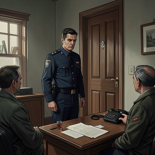 The Police Case Against Ralph from "The Murder of Roger Ackroyd". This flow tracks the official investigation’s confident but unstable case against Ralph, from physical evidence to its eventual collapse.