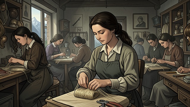 Work in the Mountains from "The Wind-Up Bird Chronicle". Work in the Mountains A Chosen Routine May leaves the boarding school that had become unbearable and takes work at a wig factory in a remote mountain district.