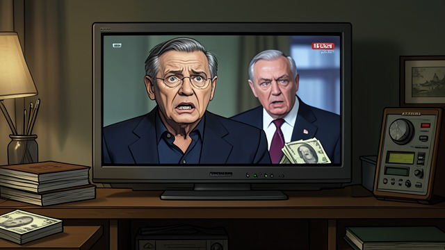 A Face from the Future from "Inherent Vice". The Image Matches The Television Moment Doc sees Nixon on a live broadcast and recognizes the same frightened expression on the counterfeit bills.