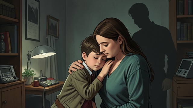 A Child Seeking Safety from "Brave New World". Protection and Need Childhood John hides against Linda when he is frightened by a man entering their room. Her touch first makes him feel safe.