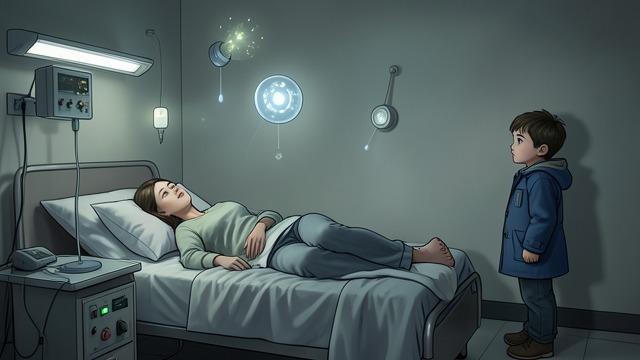 The Hospitalized Mother from "Brave New World". Comfort at the Edge of Death Setting Linda lies amid music, changing scents, and entertainment designed to make dying pleasant.