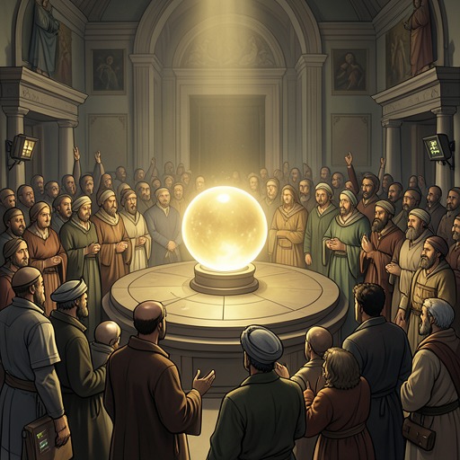 Faith, Ritual, and the State from "Brave New World". Religious language and ceremony persist in altered forms, revealing how the State replaces transcendent belief with social unity and chemical comfort.