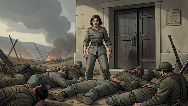 A Return from the Mine from "The Passage". A Return from the Mine Survival with losses Alicia returns from the mine raid after the General and many soldiers are lost.