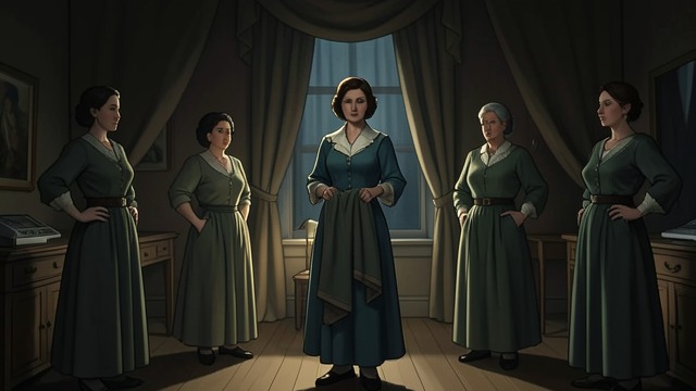 The House Reclaims Silence from "The House of Bernarda Alba". The House Reclaims Silence Authority Reasserted Bernarda orders the body removed, prescribes the public story, and commands the daughters to be silent.