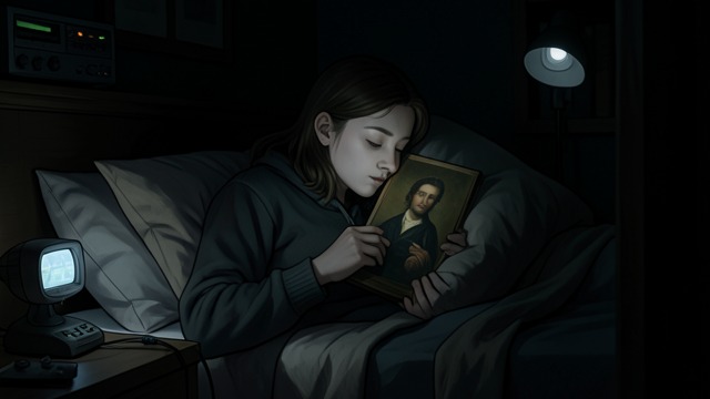 The Picture Under the Pillow from "The House of Bernarda Alba". The Picture Under the Pillow An Intimate Token Angustias keeps Pepe’s portrait beneath her pillow, giving a private image the role of reassurance.