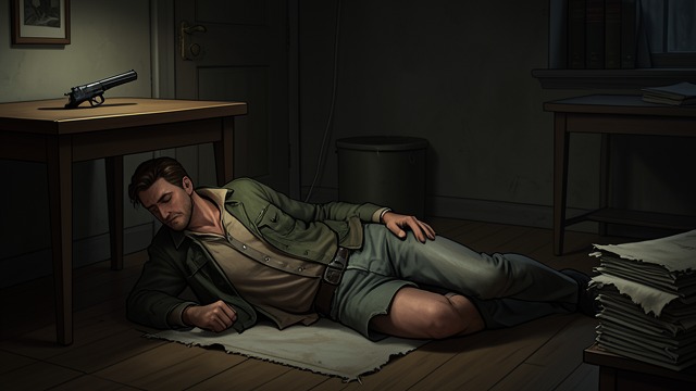 Giuseppe’s Death in London from "The Secret of Chimneys". A Blackmailer Is Found Dead Giuseppe Manelli is shot in Virginia Revel’s study shortly before she returns home.