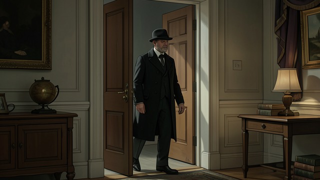 A Royal Guest Under Alias from "The Secret of Chimneys". A Guest Arrives Quietly Prince Michael Obolovitch arrives as Count Stanislaus and withdraws to private apartments.