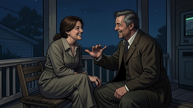 Flirtation and Refusal from "The Secret of Chimneys". A Playful Boundary Virginia teases Bill about his repeated proposals and tells him she enjoys being a widow.