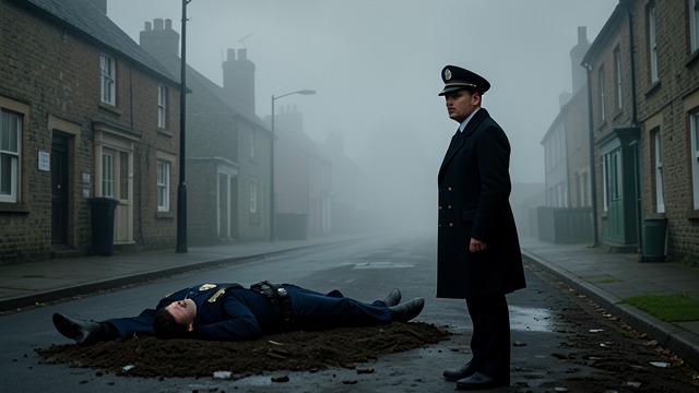 The Roadside Body Identified from "The Secret of Chimneys". Battle Connects the Cases The Staines victim is identified as Giuseppe Manelli, the waiter from the Blitz Hotel.