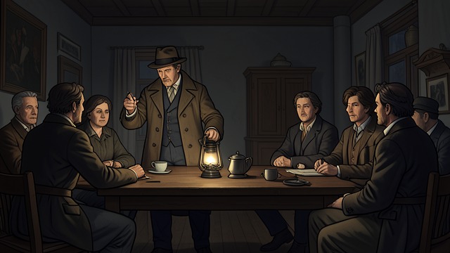 A Choice to Stay from "The Secret of Chimneys". The Amateur Investigator Anthony Cade agrees to work with Superintendent Battle and remains at Chimneys despite having reasons to leave.