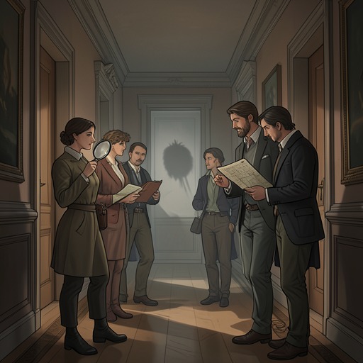 The Hunt for the Hidden Diamond from "The Secret of Chimneys". This thread traces the old jewel theft through competing searches, a coded clue, and the final recovery plan.