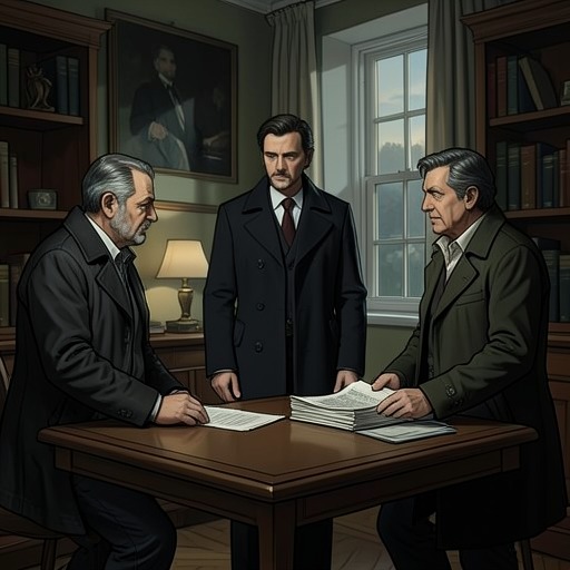 The Circle Around Anthony Cade from "The Secret of Chimneys". This thread traces the shifting relationships among Anthony Cade, Battle, Fish, and McGrath as suspicion gives way to collaboration.