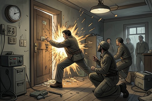 Explosion at Rick Cowley's apartment from "The Dark Half". The explosion at Rick Cowley’s apartment is a calculated attack that kills Rick and two communications technicians, kills one police officer, and permanently…