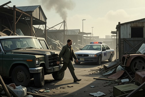 Thad evades his police escort from "The Dark Half". Thad Beaumont’s escape from his police escort turns the act of imagining a story into a practical means of survival.