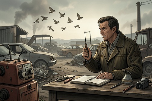 Thad summons the sparrows from "The Dark Half". Thad summons the sparrows as psychopomps: first at Gold’s Junkyard and Auto Supply, where he asks the birds to find George Stark and watches them depart west…