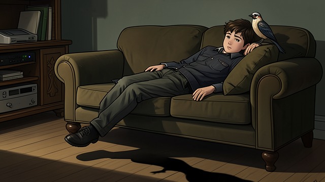 头痛开始发作,《黑暗的另一半》中的场景。头痛开始发作 疼痛与麻雀 萨德开始出现剧烈头痛,发作前会听见麻雀的叫声。症状逐渐加重,直到他在车道上癫痫发作。 童年危机 起初,家人误解了他的病情,父亲则认为这是神经紧张。还没来得及弄明白自己的状况,萨德就被这次发作推入医疗危机。