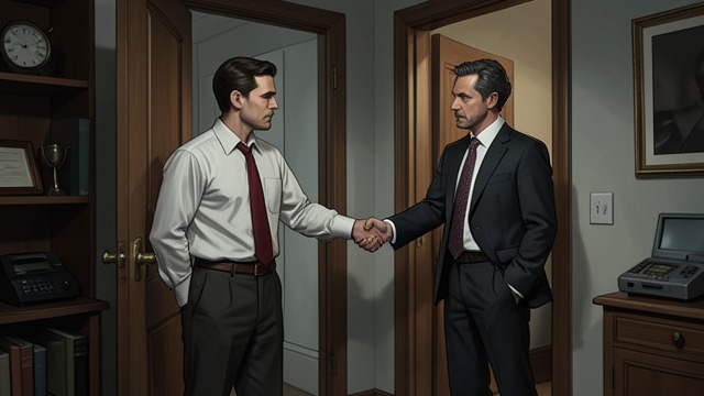 A Refused Handshake from "The Dark Half". A Refused Handshake Distrust at the door Alan refuses Thad’s offered handshake and presents the murder inquiry as an accusation.