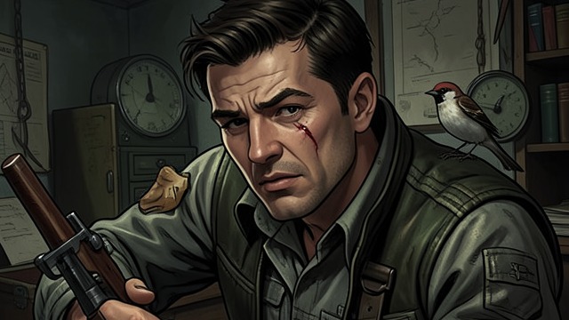 The Last Physical Trace from "The Dark Half". The Last Physical Trace A wound remains A sparrow pecks Thad beneath the eye after the flock carries Stark away.