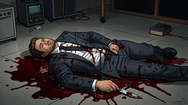 The Dead Informant from "The Dark Half". The Dead Informant Revenge made physical Clawson is murdered in his apartment, and the scene imitates Stark’s fictional violence.