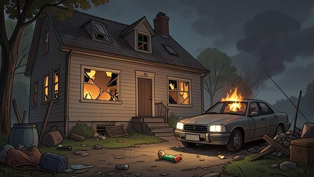 A Ruin Left Behind from "The Dark Half". A Ruin Left Behind Destruction by birds and fire The house is broken open by sparrows and later burned with Stark’s car.