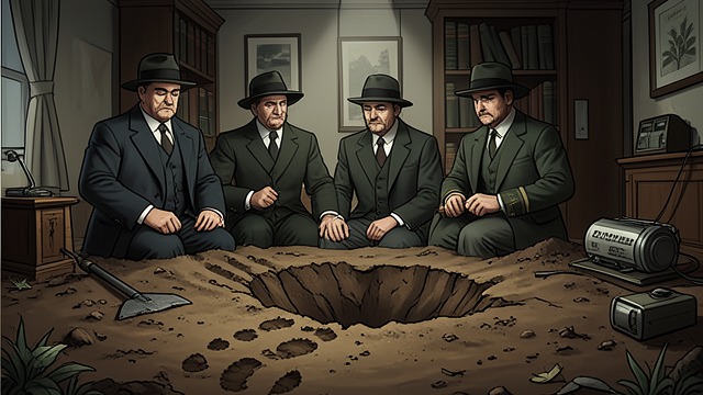 A Hole Without a Body from "The Dark Half". A Hole Without a Body Tracks tell a story Digger reads handprints and footprints that suggest a person climbed from the hole and walked away.