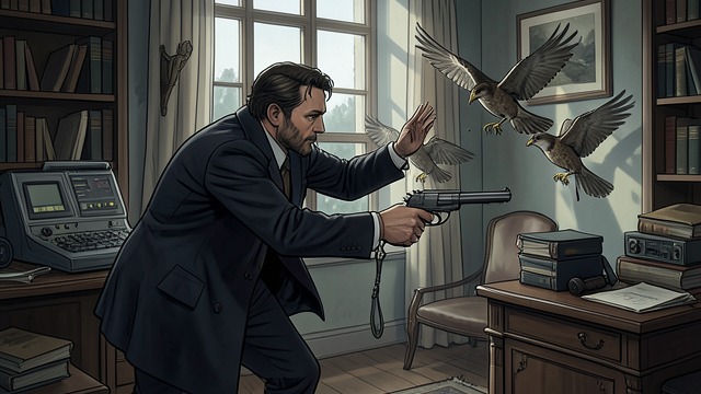 Carried into Endsville from "The Dark Half". Carried into Endsville A final struggle When the sparrows enter the study, Stark fights them with a razor and a gun.