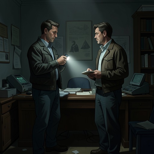 Thad and Pangborn’s Uneasy Partnership from "The Dark Half". Thad and Alan develop from suspect and investigator into reluctant allies, united by the need to protect the Beaumont family from a killer neither can explain.