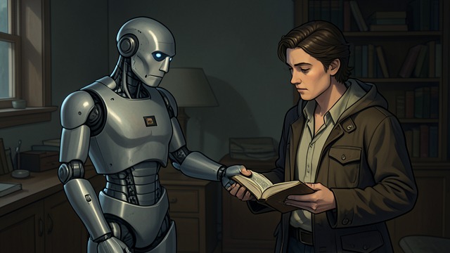 A Detective’s Shared Victory from "The Caves of Steel". A Detective’s Shared Victory An insight found through dialogue Baley recognizes the answer when Daneel explains his lack of aimless curiosity.