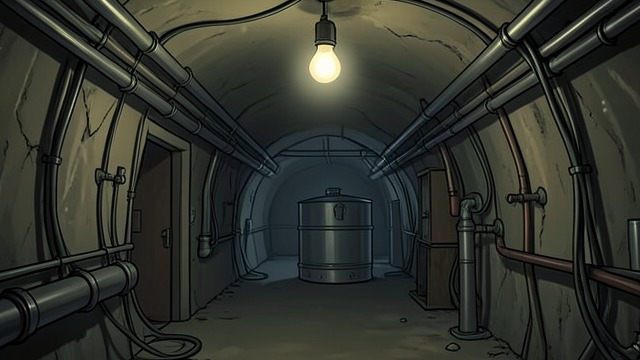 城市脆弱的经济,《钢穴》中的场景。能源与废物 隐蔽的基础设施 发电厂的发电机、辐射管线和废物管道支撑着城市,却大多不为普通居民所见。贝莱心生敬畏,并想起父亲过去从事的专业领域。 可能存在的极限 他不禁思索,放射性废物洞穴装满后会发生什么。这个问题映照出更广泛的疑虑:无止境的增长是否还能保持安全。 基础设施既是舒适生活的源泉,也是积存延后危险的所在。