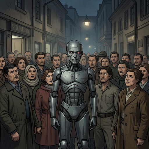 The Fear of the Robot from "The Caves of Steel". Public and private reactions to robots develop from job anxiety and social disgust into a more nuanced recognition of the machines’ limits and possible…