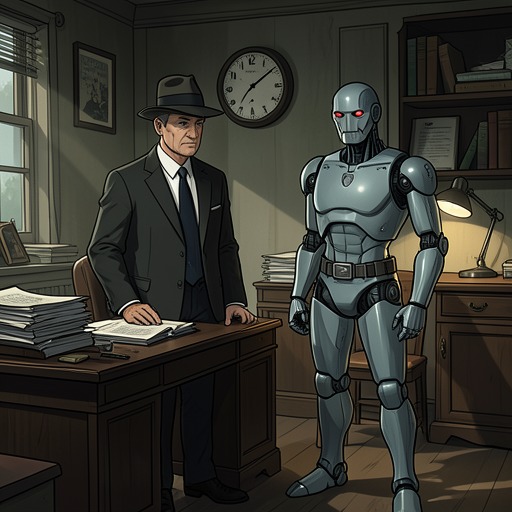 The Meaning of Justice in Investigation from "The Caves of Steel". Detective procedure repeatedly collides with the limits of legal proof, the risks of false accusation, and the moral consequences of selective truth.