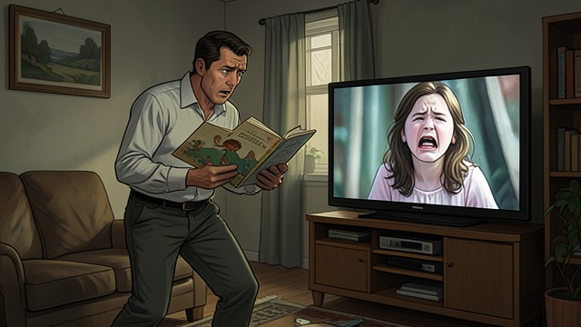 Distraction and Guilt from "You Should Have Left". Distraction and Guilt Emergency Entertainment The unnamed narrator turns on television and dances when Esther becomes upset.