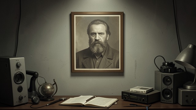 The Framed Stranger from "You Should Have Left". The Framed Stranger An Impossible Photograph A faded photograph appears on a wall the unnamed narrator had declared empty.