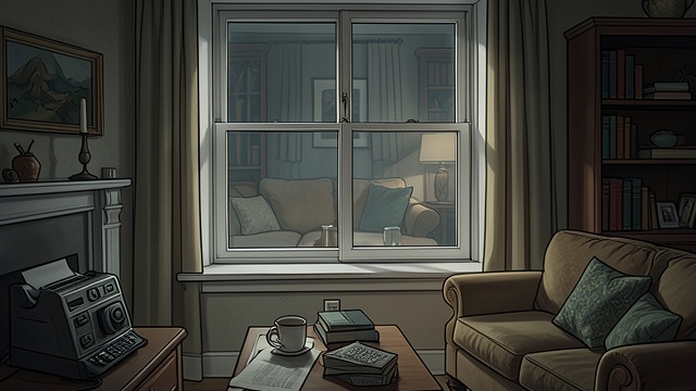 The Missing Reflection from "You Should Have Left". The Missing Reflection Person Removed The living-room window reflects the furnishings but excludes the unnamed narrator.