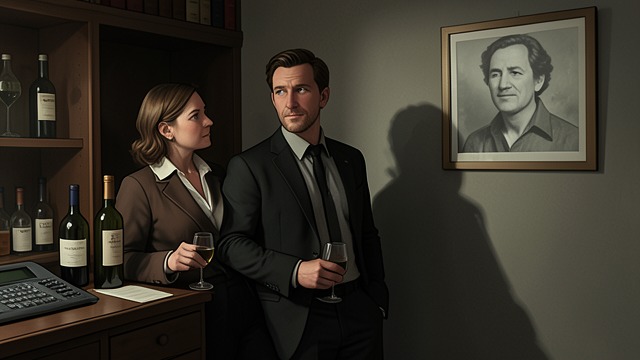 The Peaceful Interlude from "You Should Have Left". The Peaceful Interlude Shared Remembrance The couple drink wine and reconstruct their early courtship.