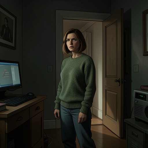 Esther’s Changing Security from "You Should Have Left". This flow traces Esther’s movement from playful confidence to fear and finally to an unsettling release from the house.
