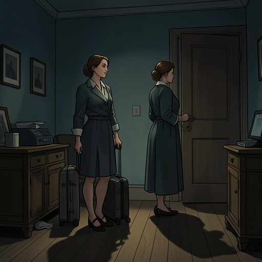 Jana and Ella’s Manufactured Future from "You Should Have Left". This flow follows the abandoned sequel’s imagined friendship crisis as it mirrors the narrator’s collapsing marriage.
