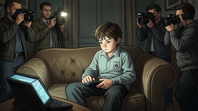 Passive Screen from "Charlie and the Chocolate Factory". Passive Screen Captive Attention Mike Teavee remains fixed on television even while reporters surround him.