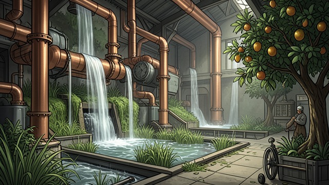 Mechanical Marvel from "Charlie and the Chocolate Factory". Mechanical Marvel Engineered Landscape The Chocolate Room combines waterfall, pipes, edible meadows, and cultivated plants into a functioning production…