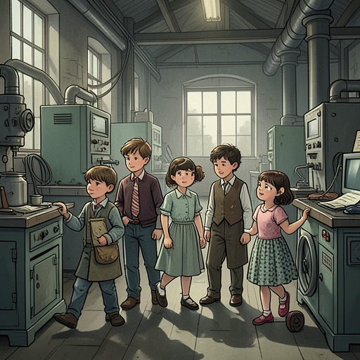 The Golden Ticket Children as Social Types from "Charlie and the Chocolate Factory". This flow traces how the five children function as contrasting embodiments of habits shaped by family and culture.